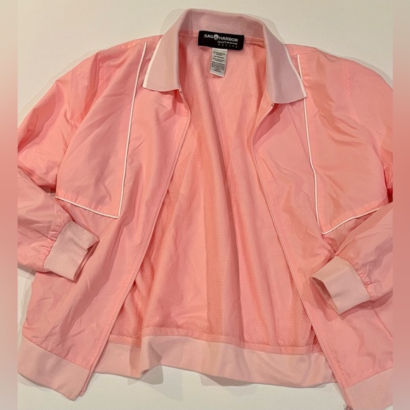 Sag Harbor Petite Medium Pink Women's Jacket Tennis Pickleball Sport - Picture 5 of 13